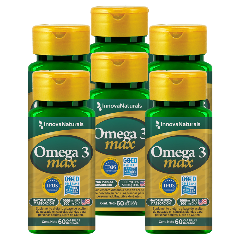 Pack 6 Innovanaturals Omega 3 Max Aceite De Pescado