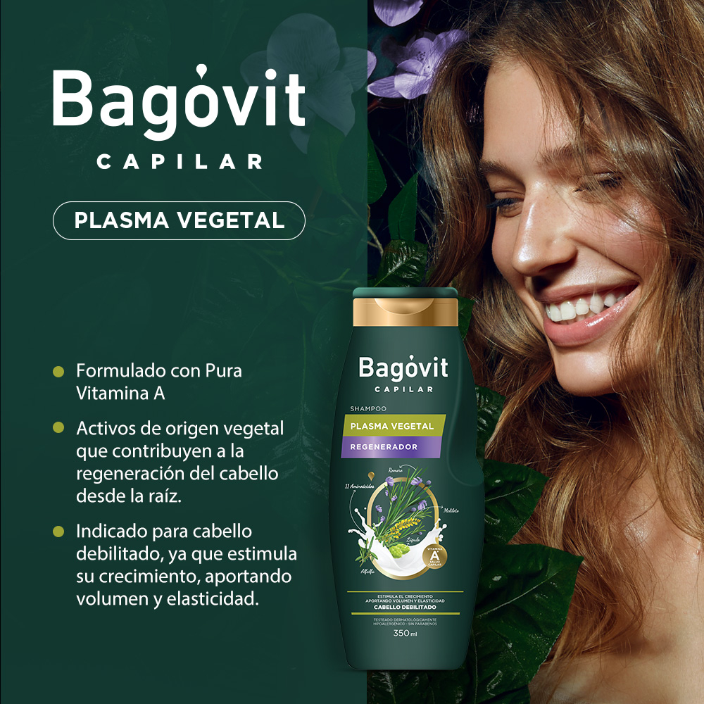 Rutina Bagóvit Capilar Plasma Vegetal Regenerador Cabello Dañado