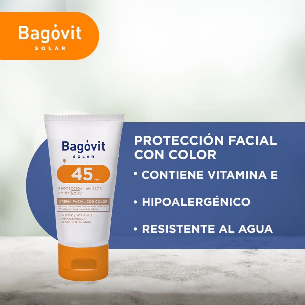 Bagóvit Solar Fps 45 Crema Facial Con Color