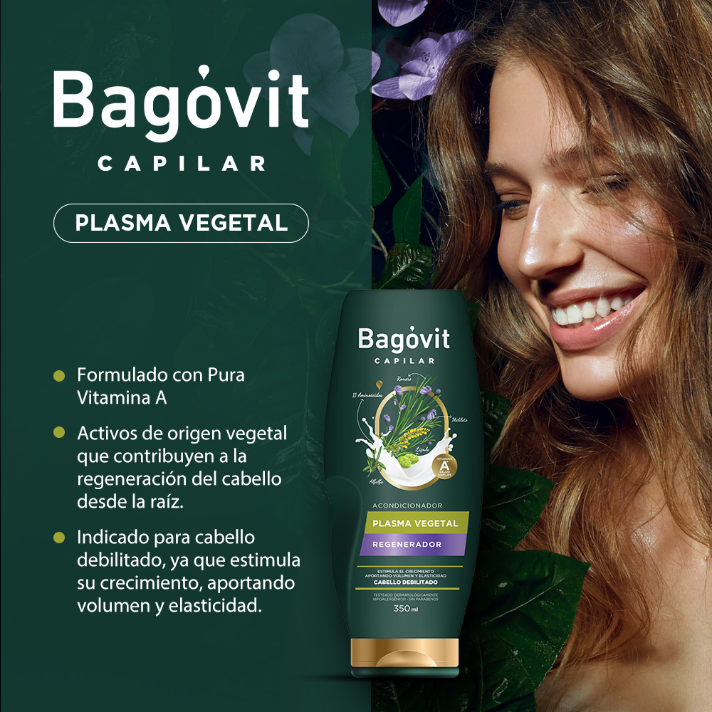 Rutina Bagóvit Capilar Plasma Vegetal Regenerador Cabello Dañado