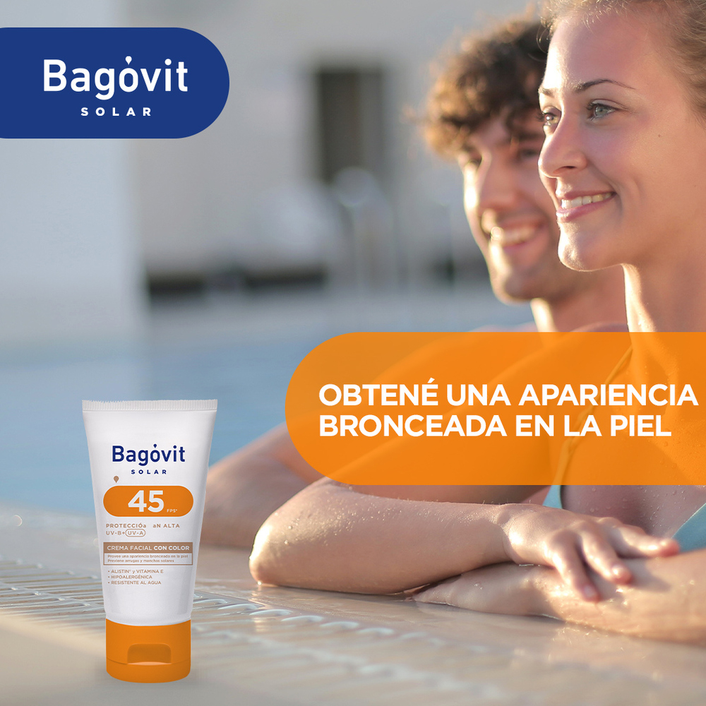 Bagóvit Solar Fps 45 Crema Facial Con Color