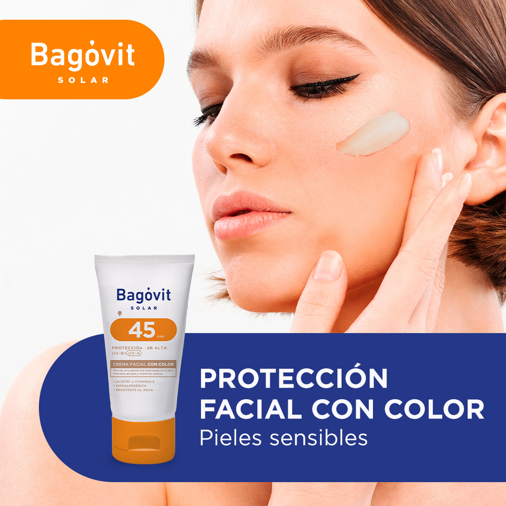 Bagóvit Solar Fps 45 Crema Facial Con Color