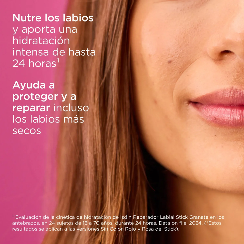 Isdin Reparador Labial Stick Con ácido Hialurónico Rosa