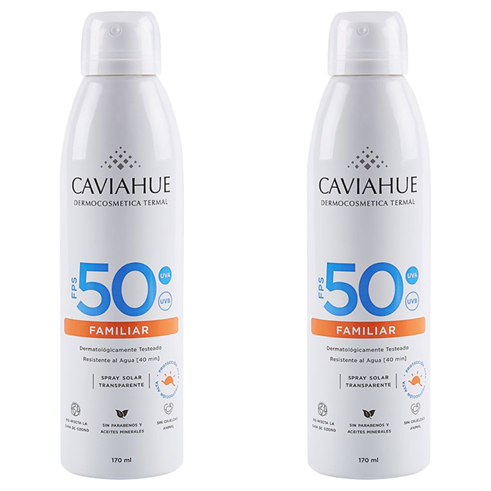 Pack 2 Caviahue Protector Solar Fps50 Familiar Spray Continuo