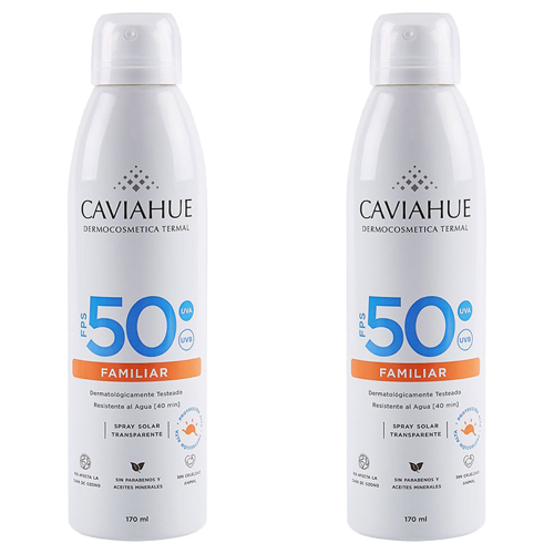 Pack 2 Caviahue Protector Solar Fps50 Familiar Spray Continuo