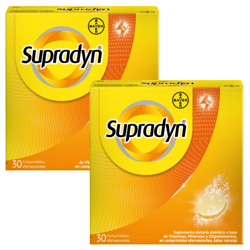 Pack 2 Supradyn Vitaminas Y Minerales X 30 Comprimidos Efervescentes