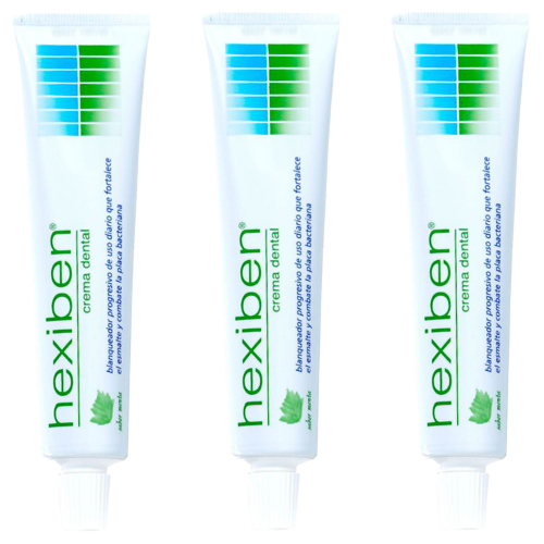 Pack 3 Hexiben Crema Dental Blanqueadora
