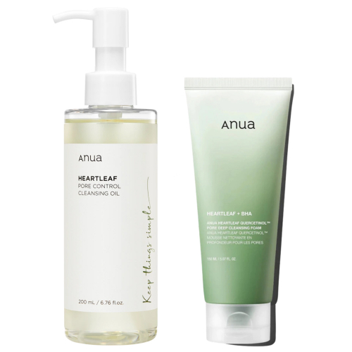 Rutina Anua Doble Limpieza Facial Piel Grasa A Mixta Acneica