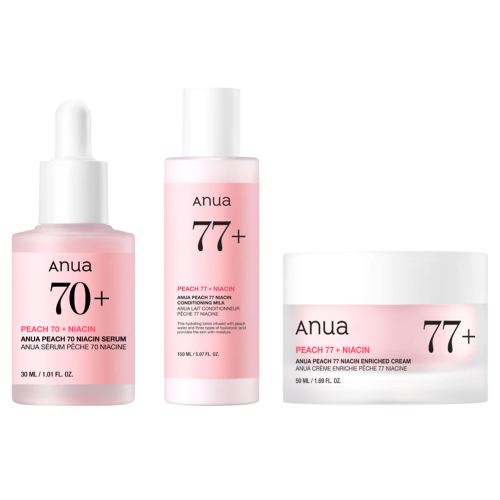 Rutina Anua Peach Iluminadora Facial Piel Sensible