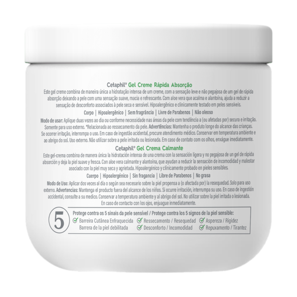 Cetaphil Gel Crema Calmante Corporal X 453 Gramos
