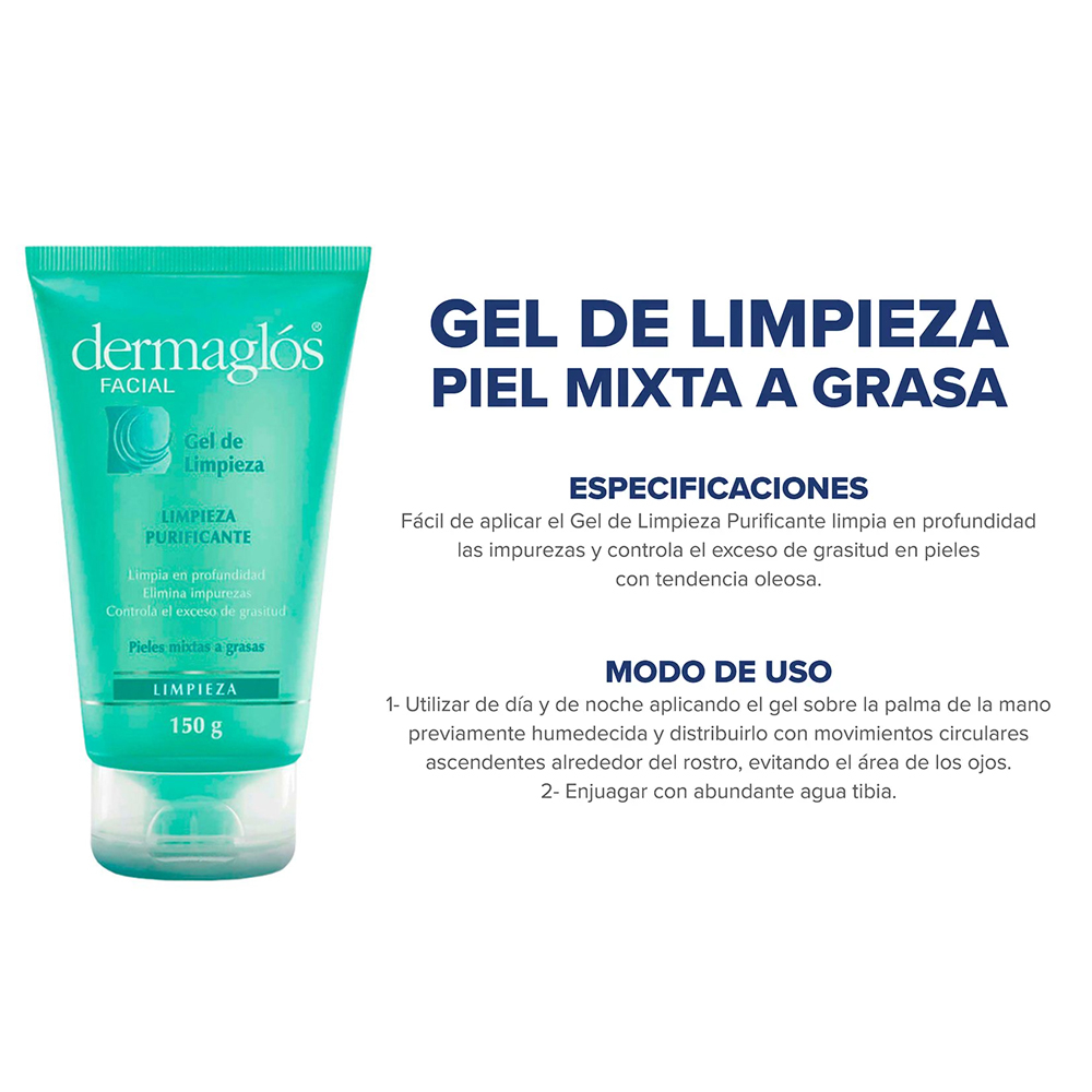 Dermaglós Combo Doble Limpieza Facial Piel Mixta A Grasa