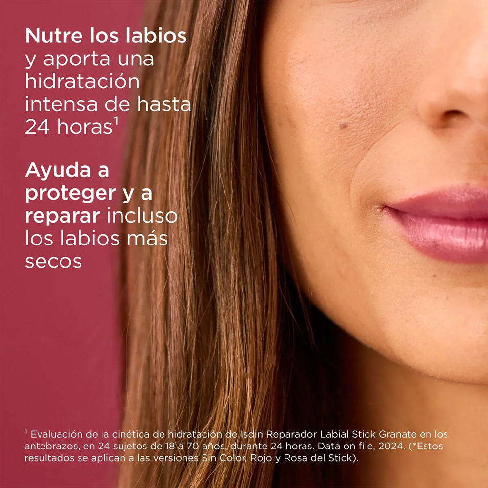 Isdin Reparador Labial Stick Con ácido Hialurónico Granate