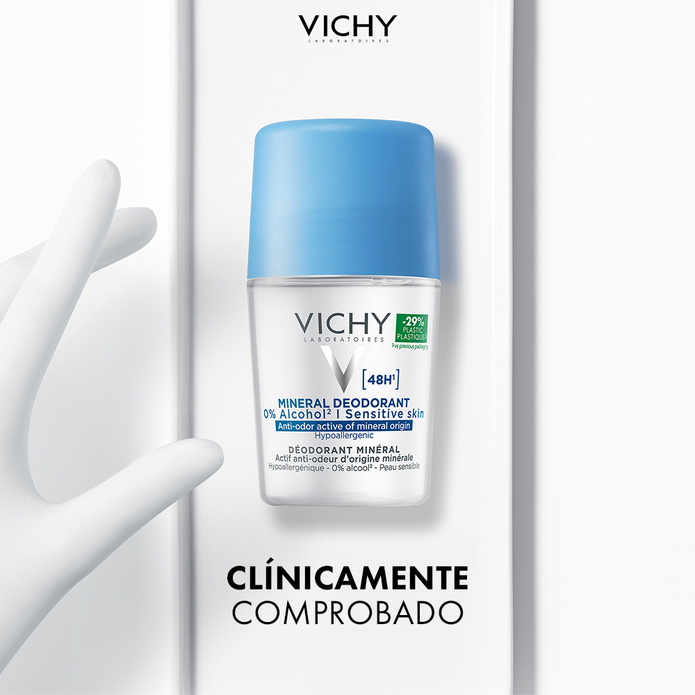Vichy Desodorante Mineral Roll On Sin Sales De Aluminio