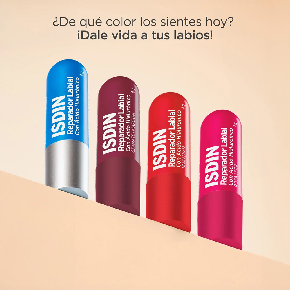 Isdin Reparador Labial Stick Con ácido Hialurónico Rojo