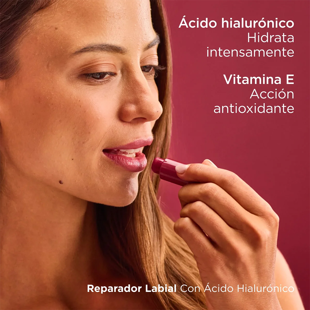 Isdin Reparador Labial Stick Con ácido Hialurónico Granate
