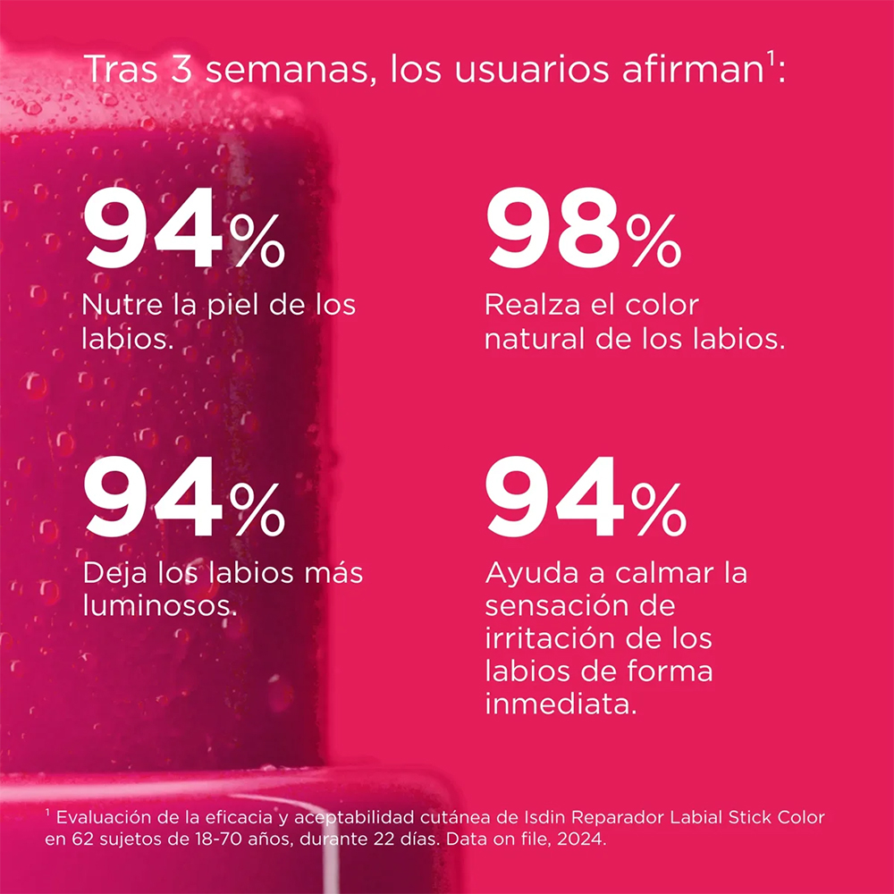 Isdin Reparador Labial Stick Con ácido Hialurónico Rosa