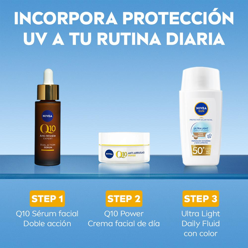 Nivea Sun Ultra Light Daily Fluid Protector Solar Facial Color