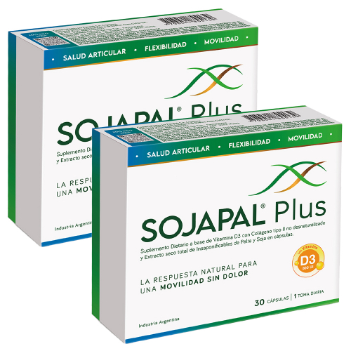Pack 2 Sojapal Plus Suplemento Dietario Para Articulaciones