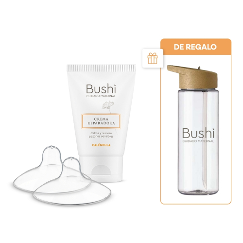 Bushi Combo Crema Y Pezoneras X2 + Regalo!