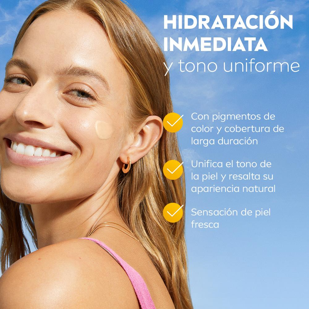 Nivea Sun Ultra Light Daily Fluid Protector Solar Facial Color