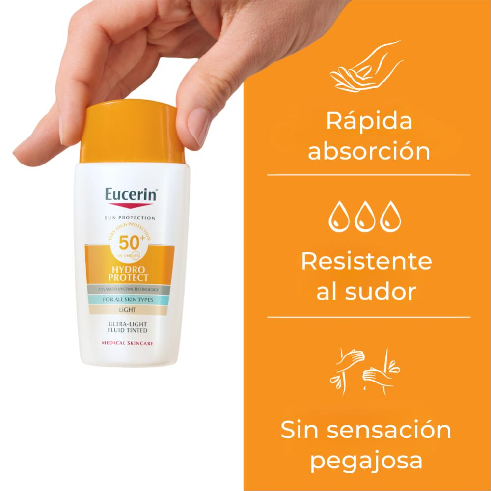 Eucerin Sun Hydro Fluid Facial Fps50+ Color