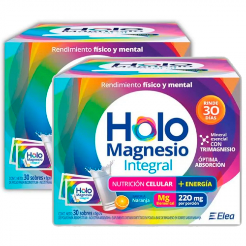 Pack 2 Holomagnesio Integral Nutrición Celular + Energía X 30 Sobres