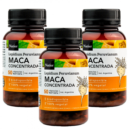 Pack 3 Natier Maca Concentrada Premium Cápsulas