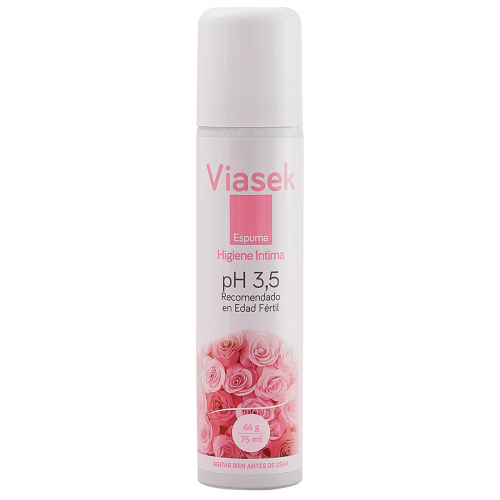 Viasek Espuma Higiene íntima Ph 3,5 Edad Fértil