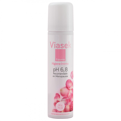 Viasek Espuma Higiene íntima Ph 6,8 Menopausia