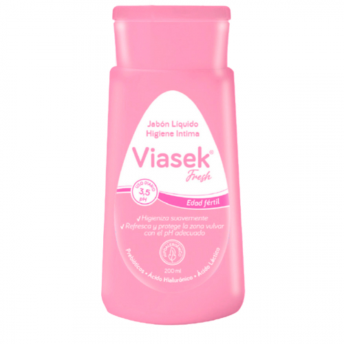 Viasek Fresh Jabón Líquido íntimo Ph 3,5 Edad Fértil