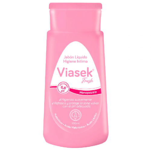 Viasek Fresh Jabón Líquido íntimo Ph 6,8 Menopausia