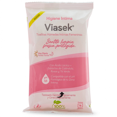 Viasek Toallitas Húmedas Higiene íntima