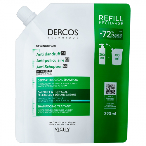 Vichy Dercos Ds Anticaspa Shampoo Cabello Normal A Graso Refill