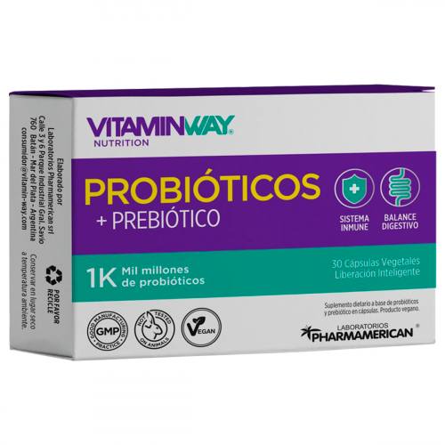 Vitamin Way Probióticos + Prebiótico Cápsulas