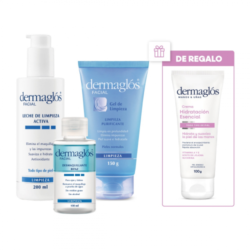 Dermaglós Combo Doble Limpieza Facial + Regalo!