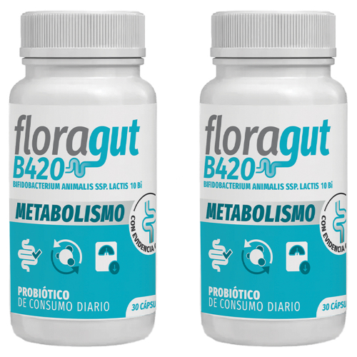 Pack 2 Floragut B420 Metabolismo Probiótico