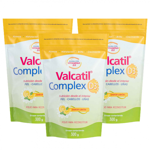 Pack 3 Valcatil Complex D3 Doypack Polvo