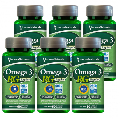 Pack 6 Innovanaturals Omega 3 Rg Regular