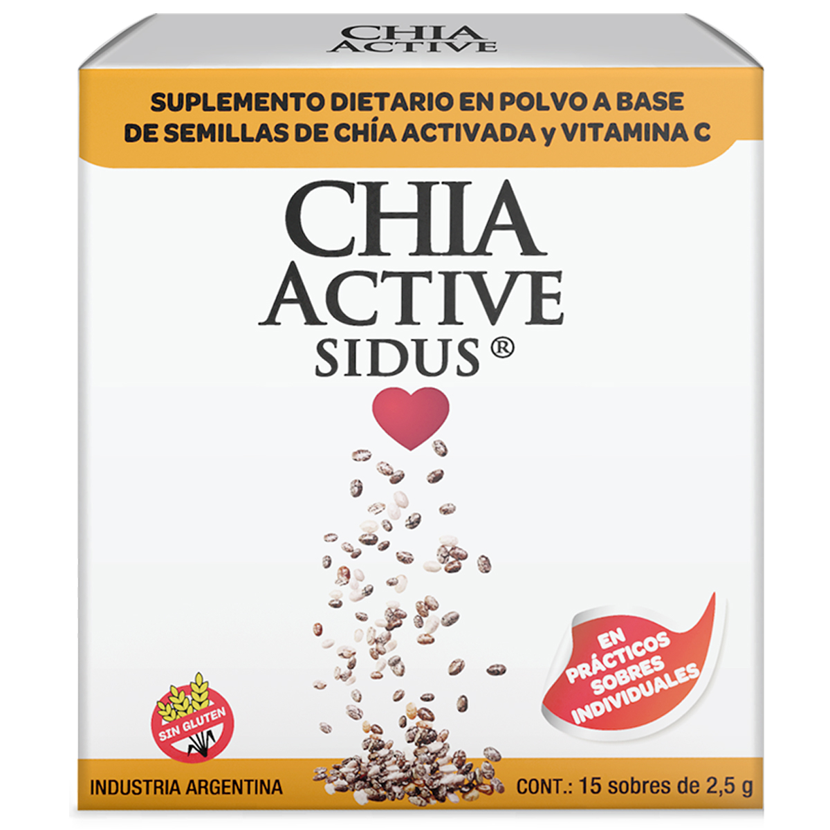 Pack 2 Chia Active Omega 3 + Vitamina C En Polvo