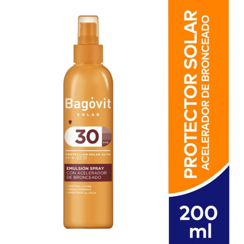 Bagóvit Solar Fps 30 Spray Con Acelerador De Bronceado