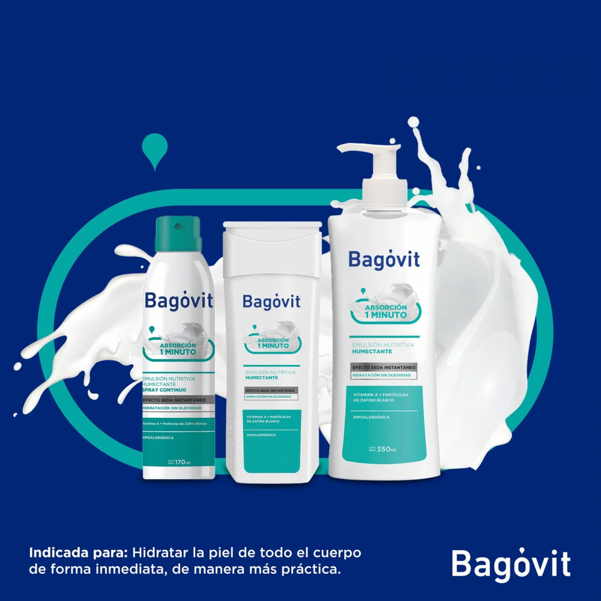 Bagóvit A Emulsión Cuidados Cotidianos Efecto Seda X 350ml