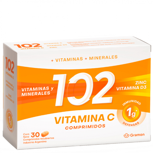 102 Plus Vitamina C Suplemento Dietario