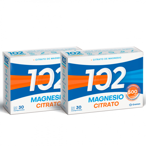 Pack 2 102 Plus Magnesio Citrato Suplemento