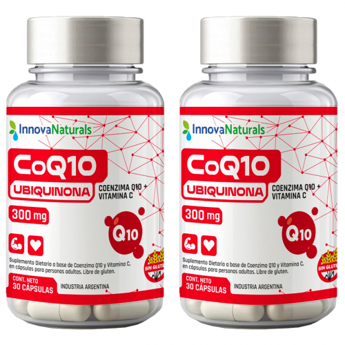 Pack 2 Innovanaturals Coenzima Q10 + Vit C Suplemento