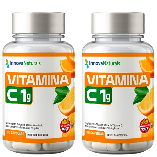 Pack 2 Innovanaturals Vitamina C 1g Suplemento