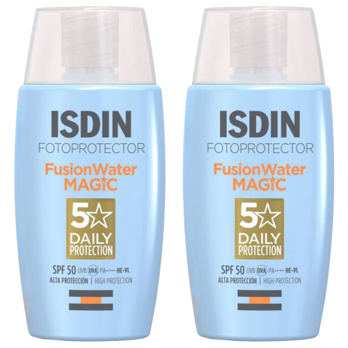 Pack 2 Isdin Fotoprotector Spf50 Fusion Water Magic 5 Stars
