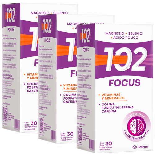 Pack 3 102 Focus Suplemento Dietario