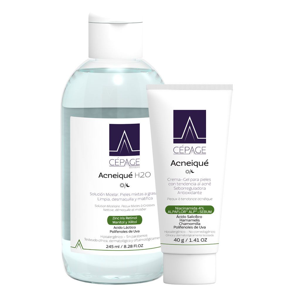 Cepage Cuidado Completo Acneiqué Pieles Grasas O Acneicas + Regalo!