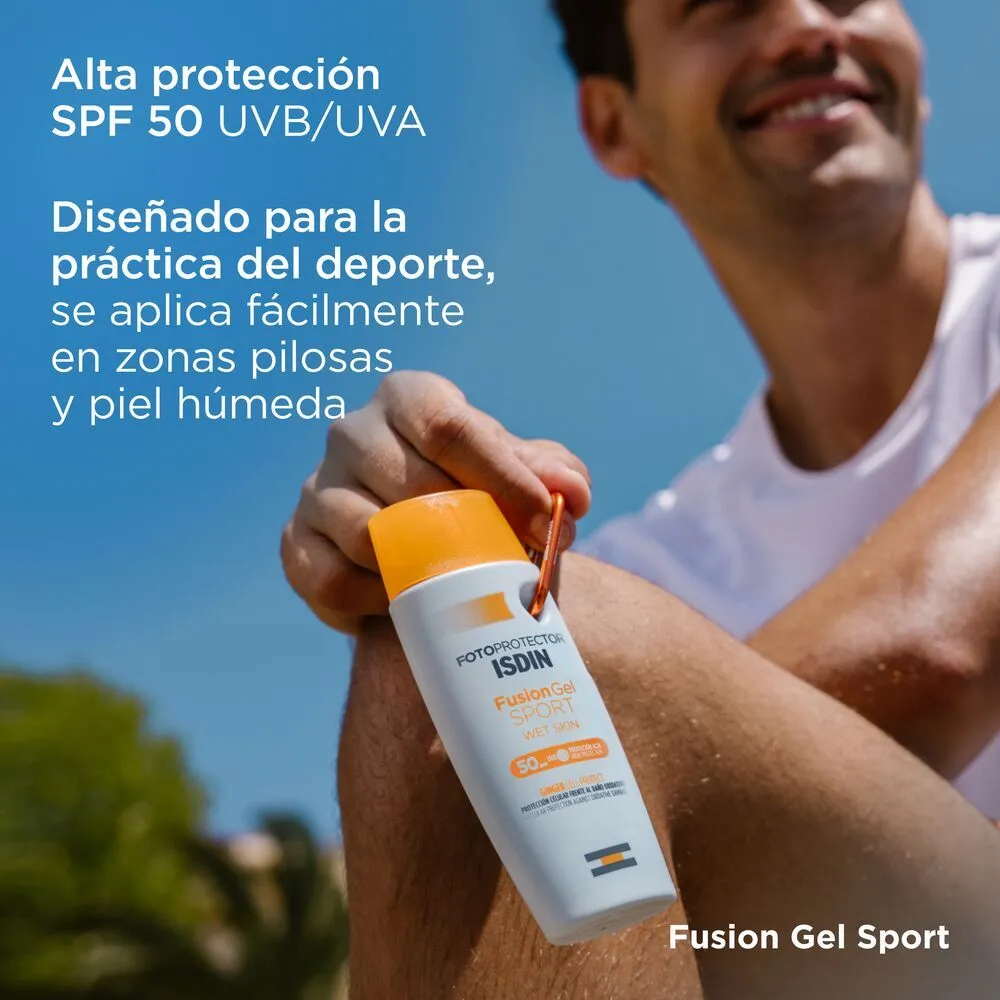 Fotoprotector Isdin Spf50+ Fusion Gel Wet Skin Sport