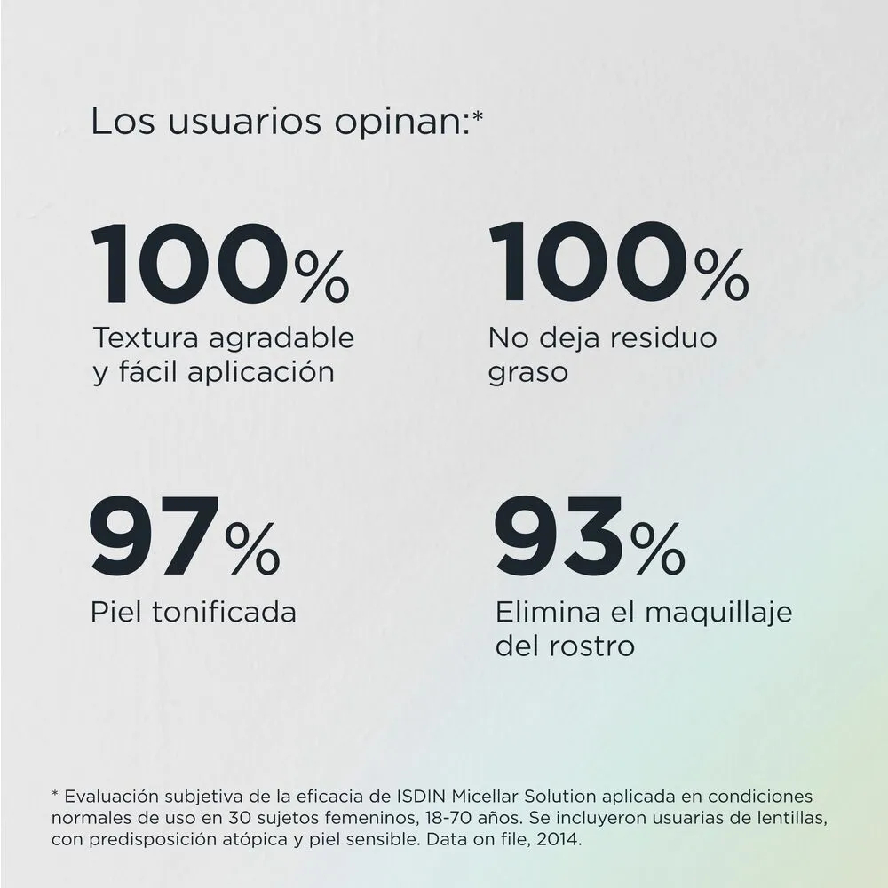 Isdin Micellar Solution 4 En 1 Limpieza Facial X 100ml